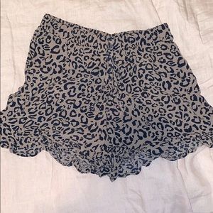 Cheetah print shorts